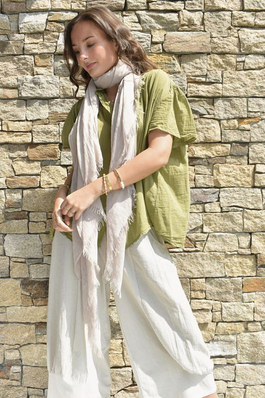 Asher Cap Sleeve Blouse Olive